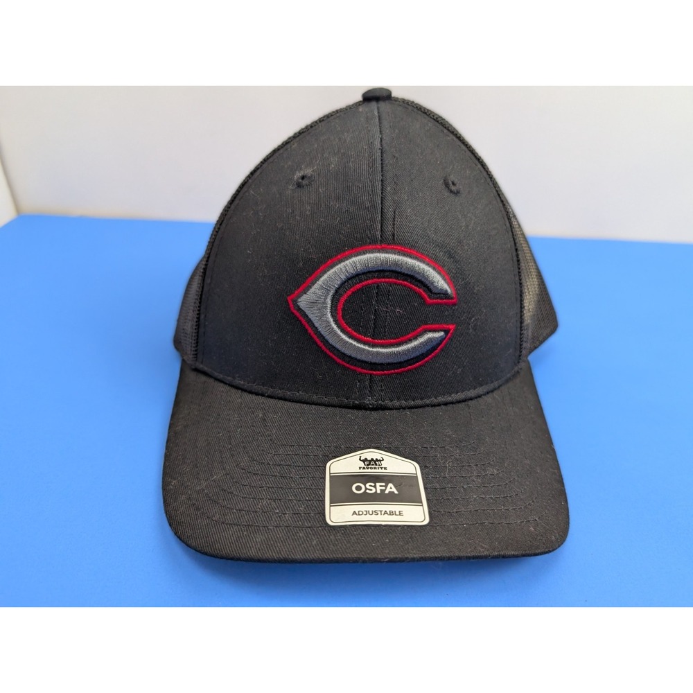 Fan Favorite OSFA Black Cincinnati Reds MLB Baseball Hat Cap Snapback Adjust NWT